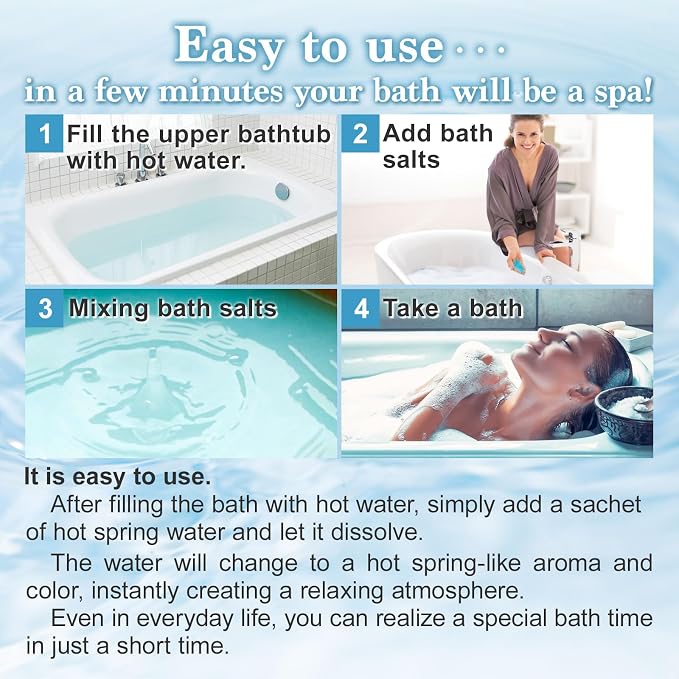 Yunohana Japanese Hot Spring Bath Salts, 100% Natural Mineral Bath Powder from - Image 5
