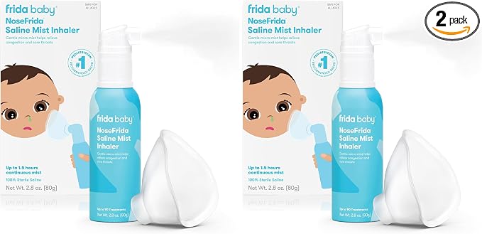 Frida Baby NoseFrida Saline Mist Nasal Inhaler, Decongestant Spray by Frida