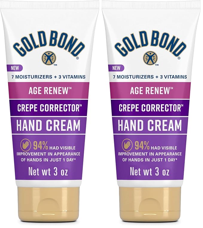 Gold Bond Age Renew Crepe Corrector Hand Cream, Replenishing & Smoothing Formula by GoldBond