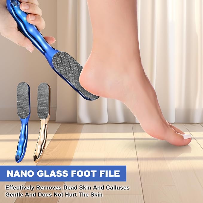 Veinsgrain Foot File, Nano Glass Foot File, Hard Skin Remover Nano-Glass Feet - Image 2