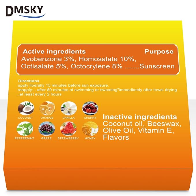 DMSKY SPF 30 Lip Balm 64 Pack, Moisturizing Lip Sunscreen - Image 4