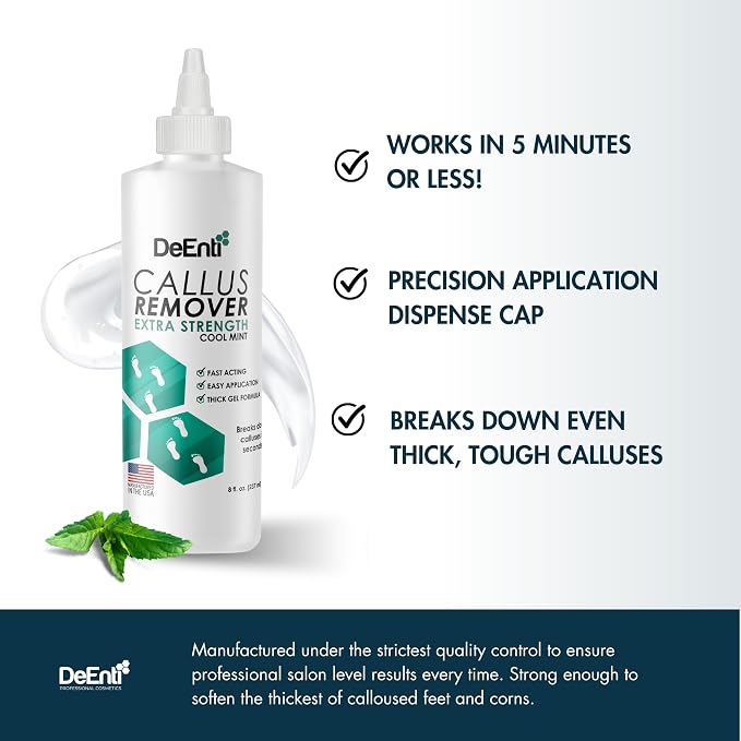 DeEnti Double Pumice Pack, Bundle Includes Mint Scented Callus Remover - Image 2