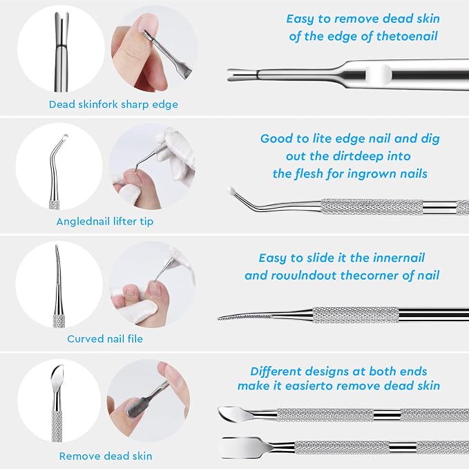 7-Pack Ingrown Toenail Tool Kit - Image 3