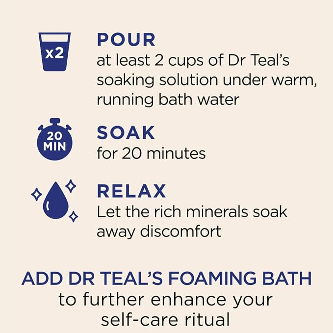 Dr Teal's Cozy Vanilla Season Comfort Pure Epsom Salt Soak and Cozy Vanilla - Image 5