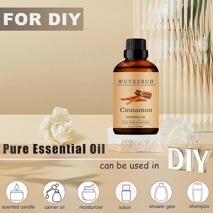 Cinnamon Essential Oils, 60ML Pure and Natural Essential Oil - Image 3