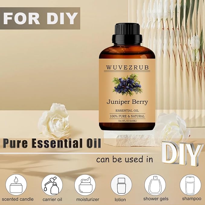Juniper Berry Essential Oils, 240ML Pure and Natural Essential Oil - Image 3
