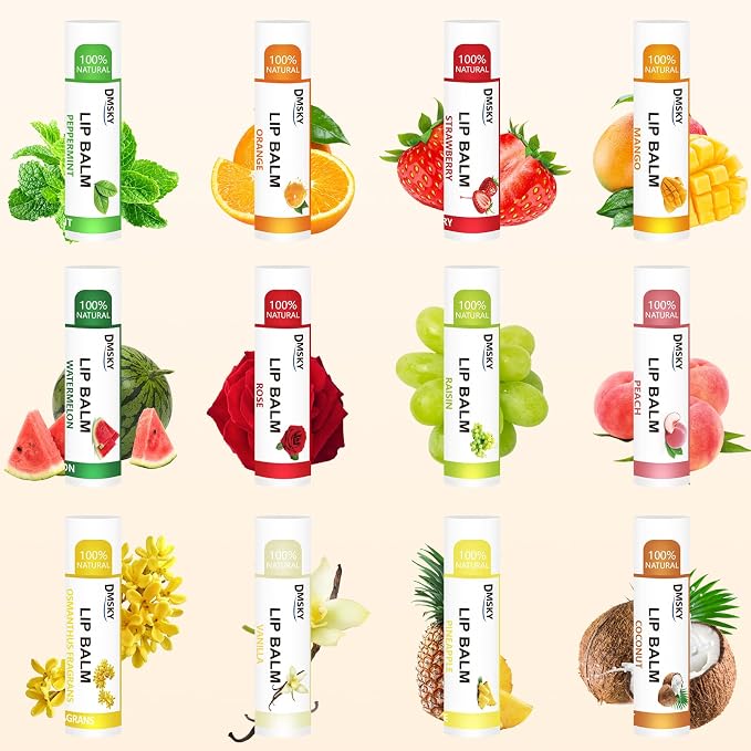 DMSKY 24 Pack Lip Balm Bulk, Moisturizing - Image 2