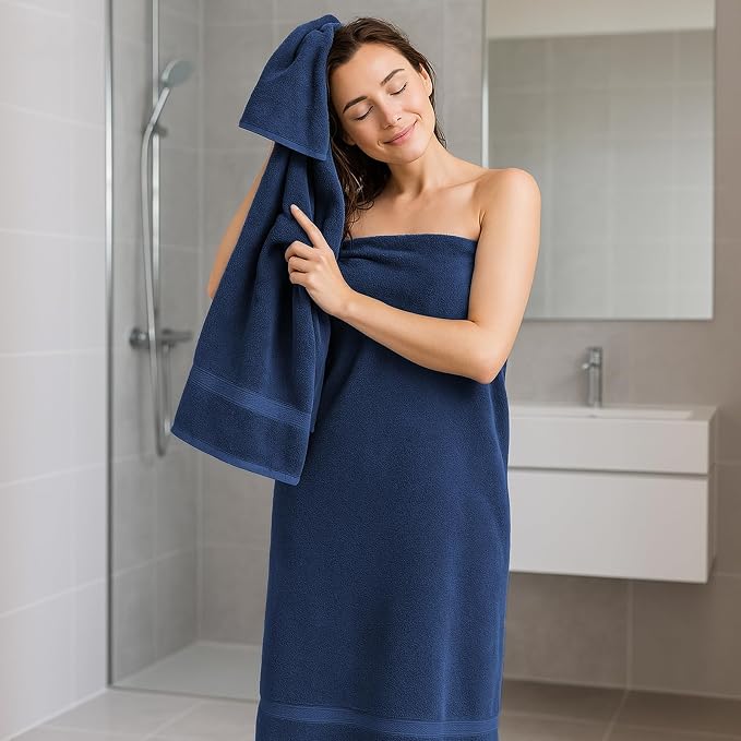 REDKISS 2 Pack 70"x35" Extra Large Bath Sheets - Image 2