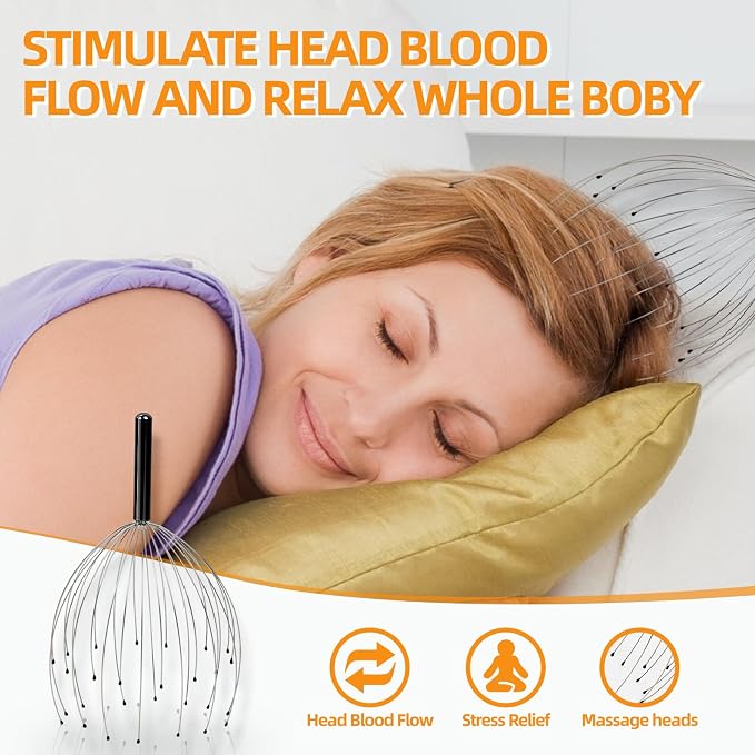 YEZY Head Massager 28 Fingers Head Scratcher Scalp Massager, Back Scratcher - Image 4