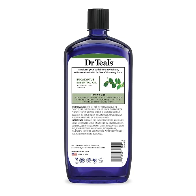 Dr Teal's Foaming Bath with Pure Epsom Salt, Lavender & Eucalyptus, 34 fl oz - Image 13