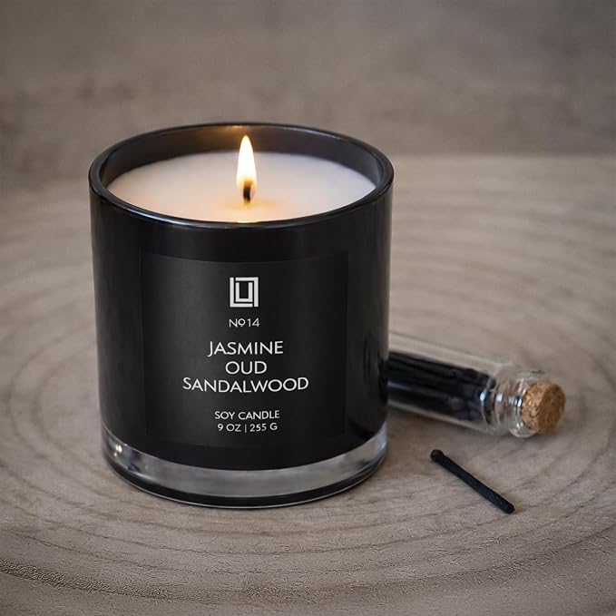 Lulu Candles | Saffron & Amber | Notes: Jasmine, & Amber | Smells Woody & - Image 6