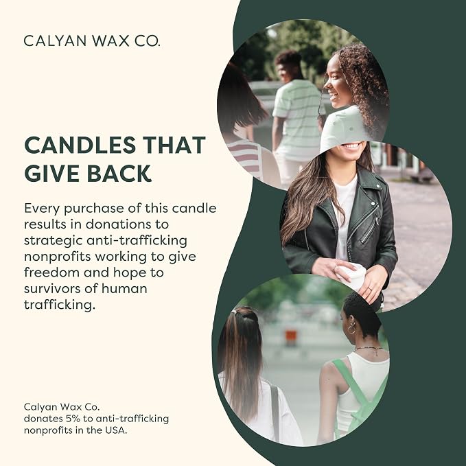 Calyan Wax Co. Cedar & Tobacco 3 Wick Scented Candle - Image 9