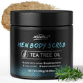 Men Body Scrub with Tea Tree Oil Exfoliating Body Scrub by POPMODERNC