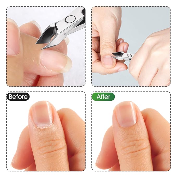 Cuticle Nippers Cuticle Trimmer Remover Clippers Stainless Steel Cutter - Image 6