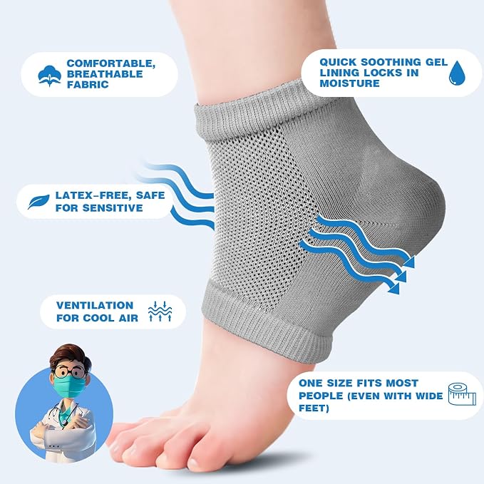 TEAWOO Moisturizing Toeless Socks - Image 5