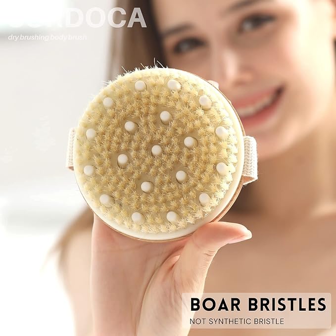 SURDOCA Dry Brush, Body Exfoliating Scrubber, Massage Brushes - Image 8