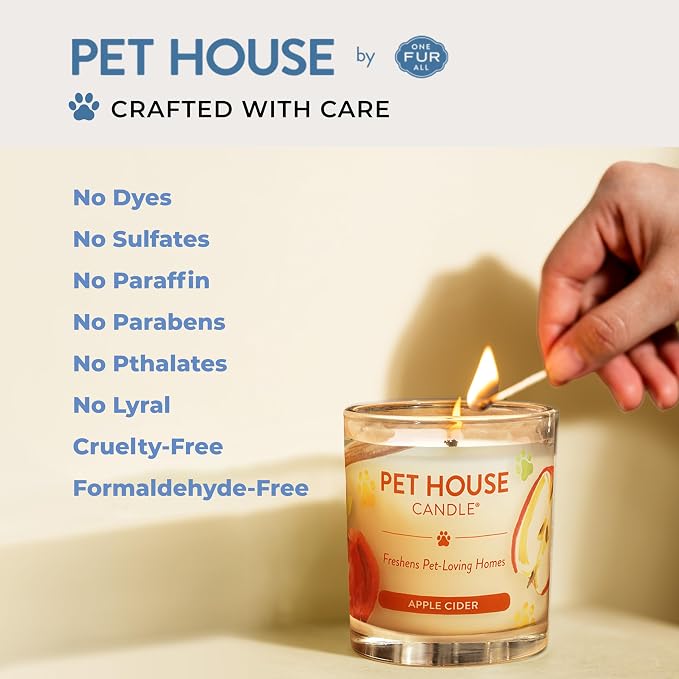 Pet House Candles Plant Based Cookie Scented Candle Clean Burning, Long Lasting - Image 3