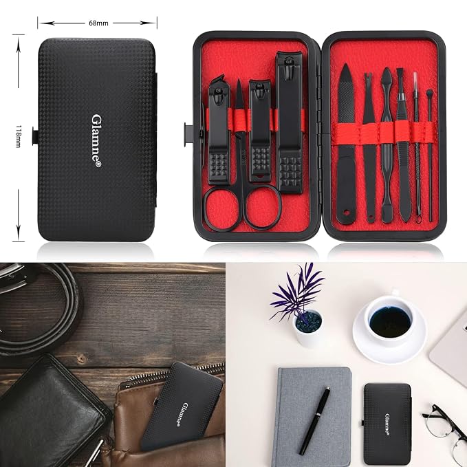 Glamne Manicure Set Nail Clippers Kit Professional Stainless Steel Nail Care - Image 7