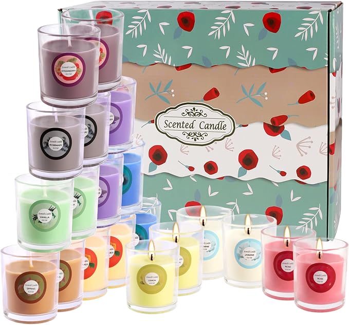 20 Pack Strong Scented Candles Gift Set - Image 6
