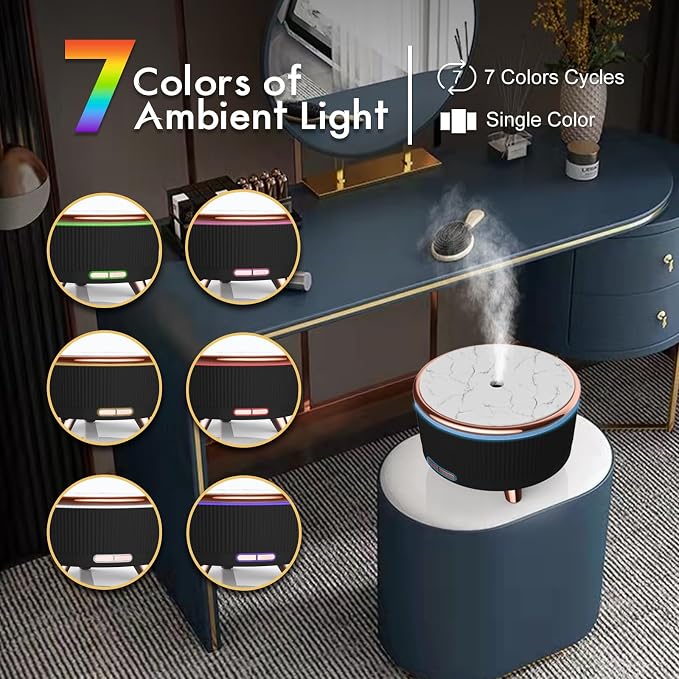 Diffusers for Essential Oils Large Room, 500ml Aromatherapy Diffuser Cool Mist - Image 3