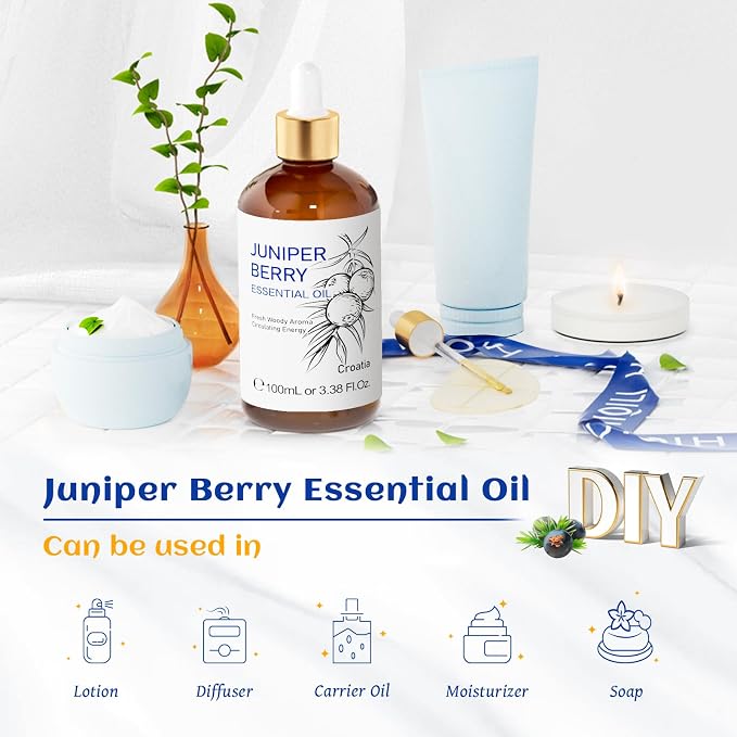 HIQILI 100ML Juniper Berry Essential Oil, 100% Pure Natural Undiluted Premium - Image 5