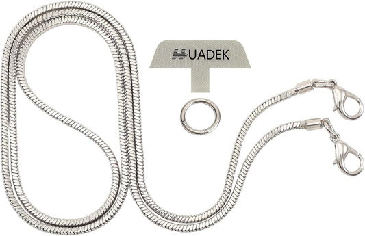 Snake Chain Phone Strap Universal phone lanyard phone strap connector (Snake-Chain（Silver color） F6)
