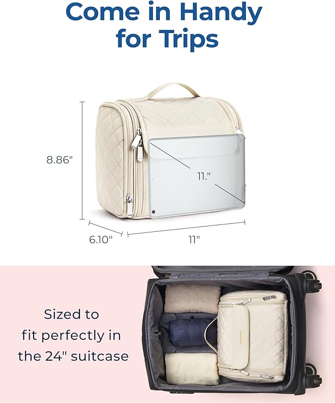 BAGSMART Toiletry Bag Travel Makeup Bag - Image 5