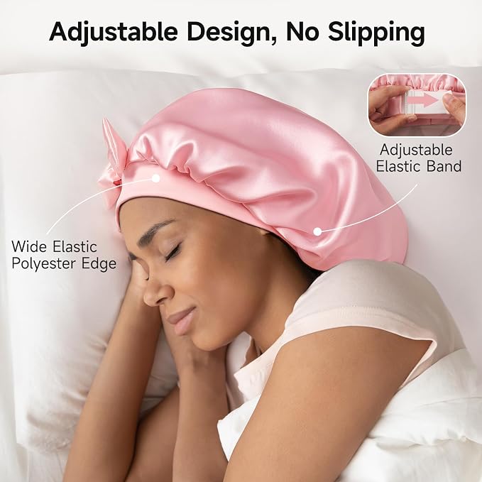 Umisleep Double-Sided 100% 22 Momme Mulberry Silk Bonnet - Image 4