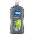 Dial Men 3 in 1 Body, Hair and Face Wash, 32 Fl Oz, Cedar Leaf Scent, Cleanses by DialSoap