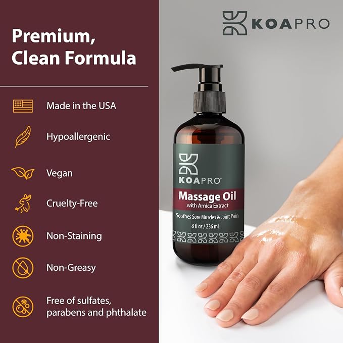 KOAPro Massage Oil for Massage Therapy 2 Pack - Image 5