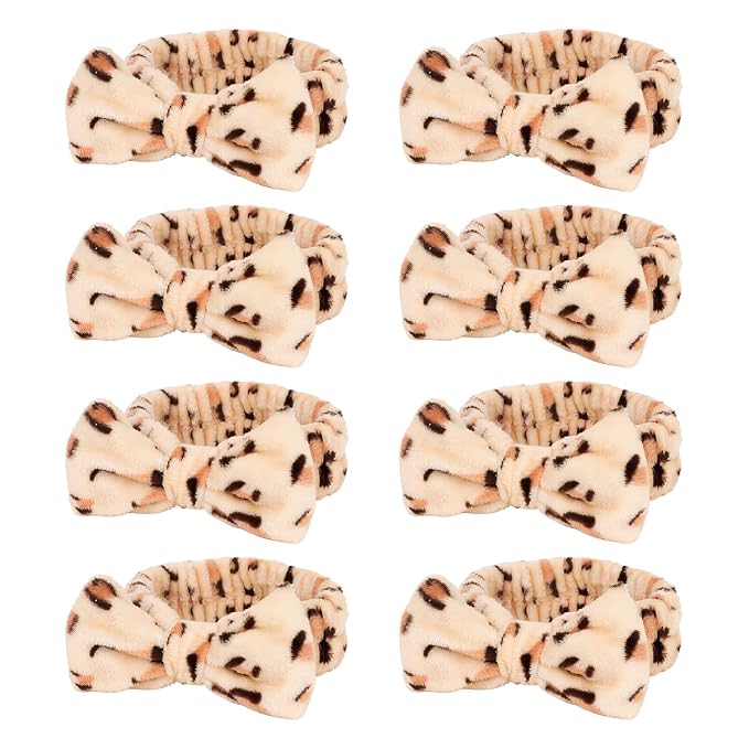 Semato Leopard Spa Headband Bachelorette Party Favor Set Skincare Headbands by Semato