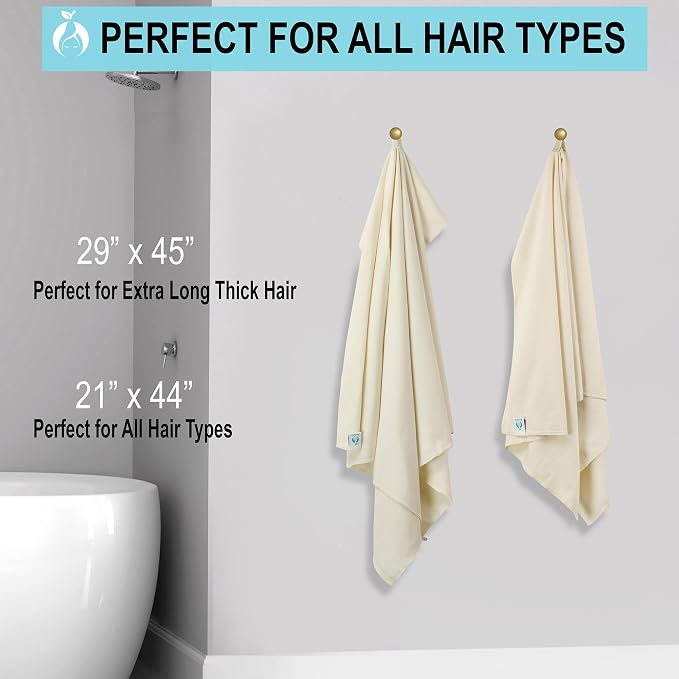 Hair RePear The Ultimate Hair Towel – Generous 29" x 45" Premium Cotton Hair - Image 9