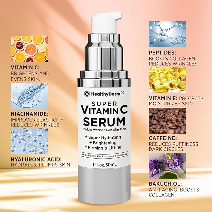 Super Vitamin C Serum for Women Over 70: Niacinamide, Vitamin C, Hyaluronic Acid - Image 7