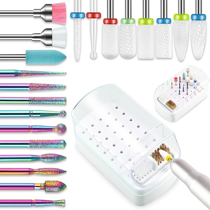 21pcs Nail Drill Bits Sets by Naildrillbits