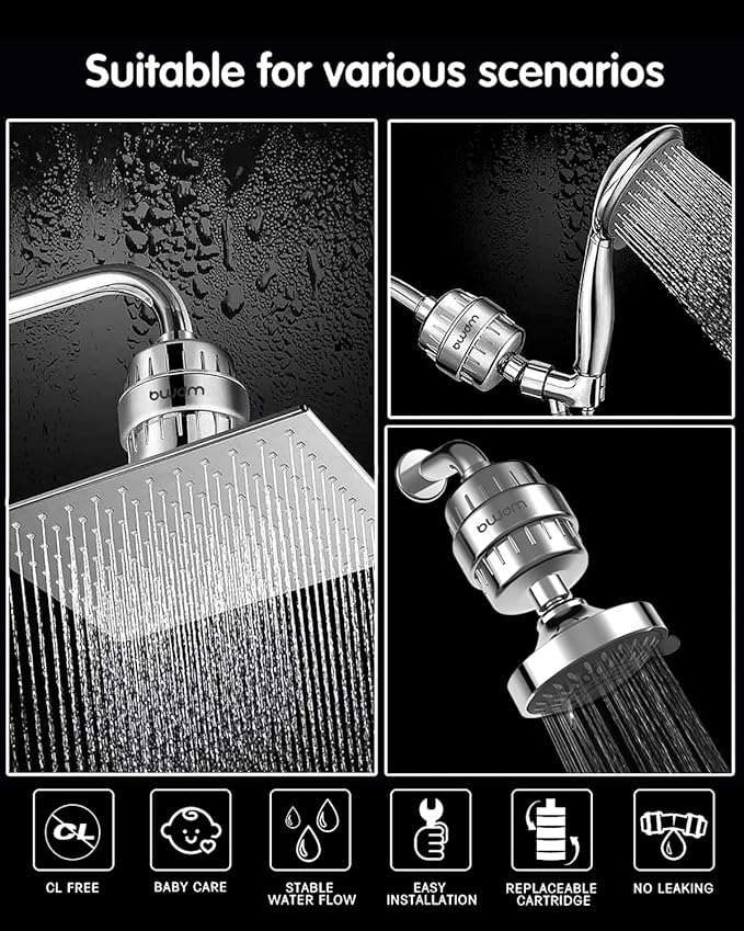 15 Stage Shower Filter Cartridge, High output Universal replacement filter - Image 4