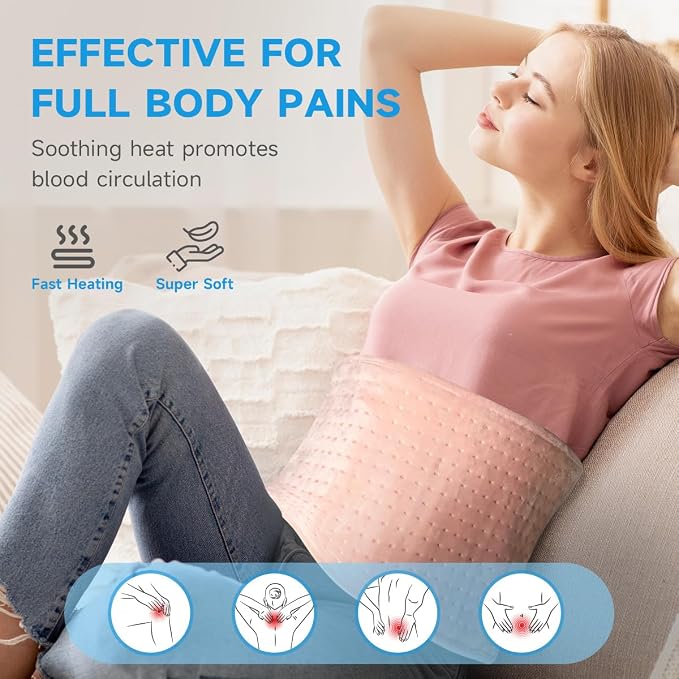 GOTCOZY Heating Pad for Back Pain Relief & Cramps, Electric Heating Pads for - Image 4