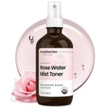 Rose Water Spray for Face & Hair – Pure USDA Organic Rosewater Toner – by SimplifiedSkin