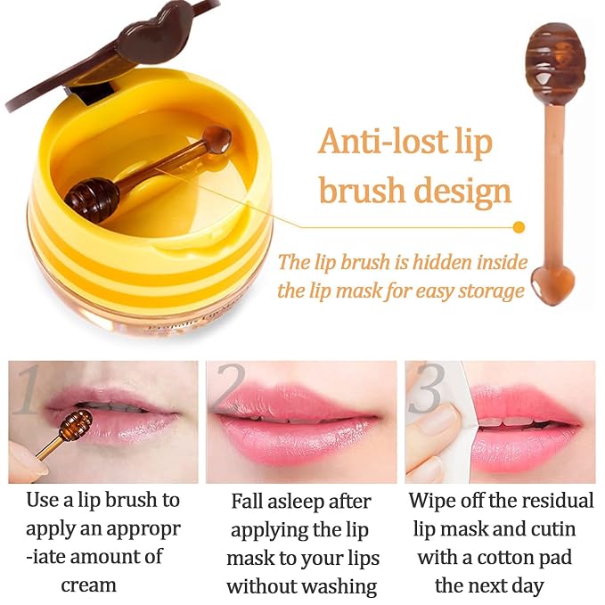 8 PCS Bee Lip Balm Lip Mask Honey Pot, Mothers Day Gifts, Teacher Appreciation - Image 7