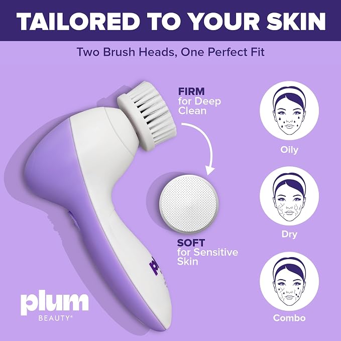 Face Scrubber Electric Facial Cleansing Brush Rechargeable, Rotating Scrubber - Image 5