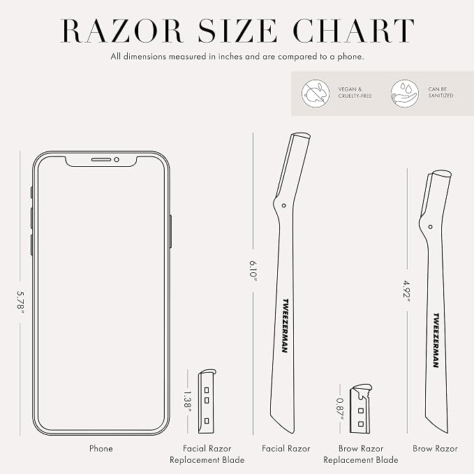 Tweezerman Stainless Steel Facial Razor - Image 10