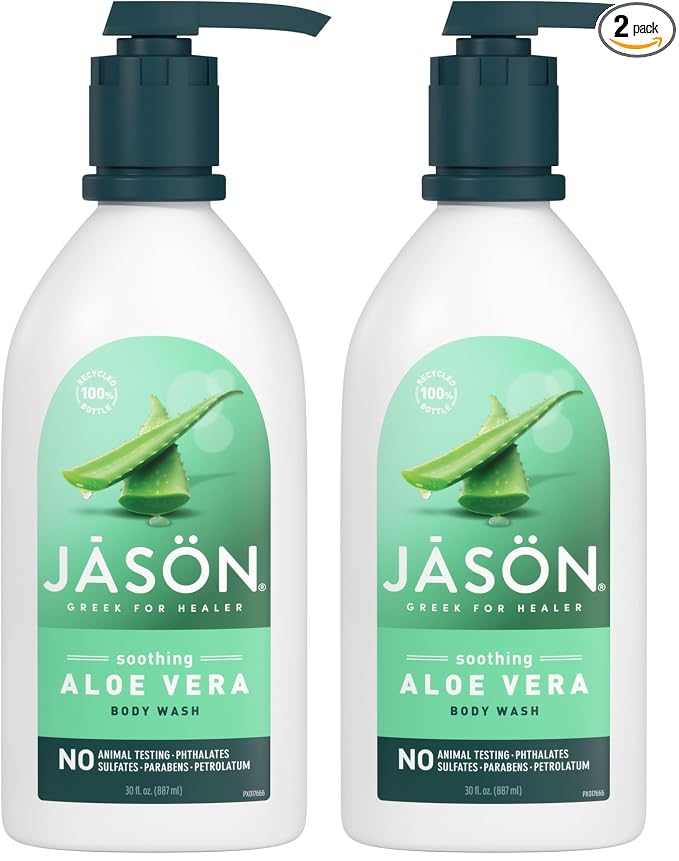 JASON Natural Body Wash & Shower Gel, Soothing Aloe Vera, 30 Oz by JASON