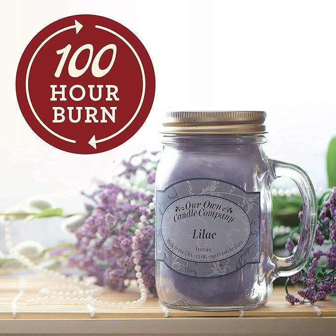 Our Own Candle Company, Macintosh Apple Scented Mason Jar Candle, 100 Hour Burn - Image 2