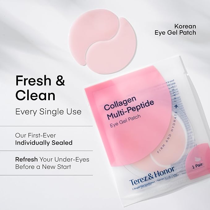 TEREZ & HONOR Collagen Peptide Under Eye Patches - Image 6