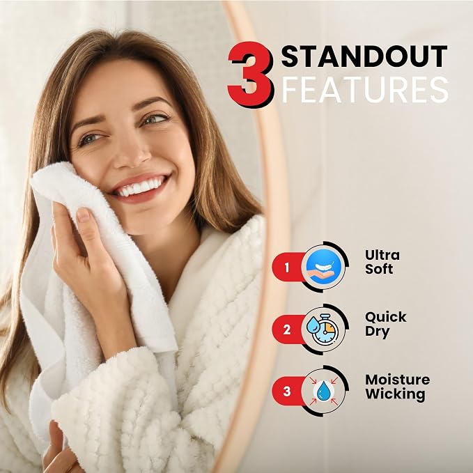 Infinitee Xclusives Burgundy Hand Towels - Image 4