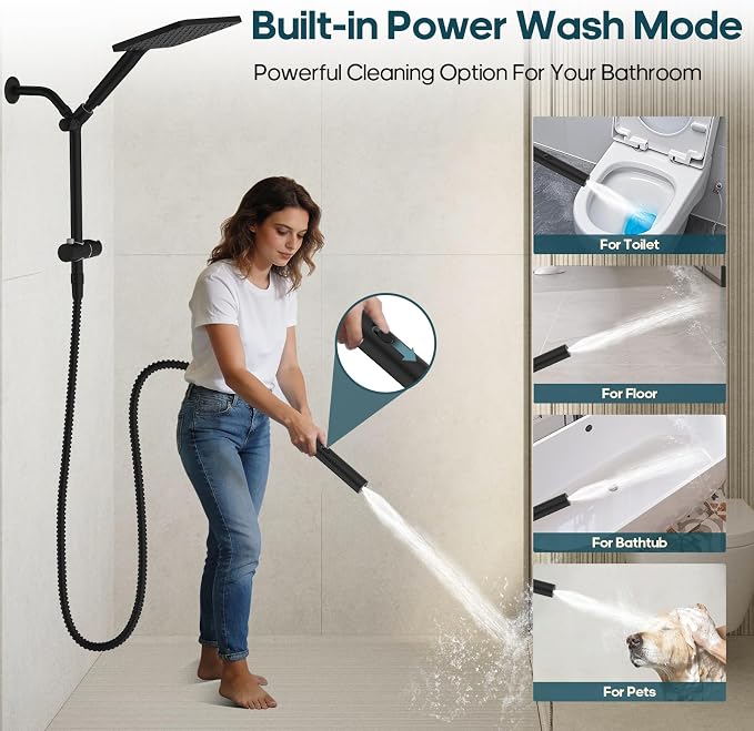 Filtered Shower Head with Handheld Combo High Pressure Shower Head with Filters - Image 5