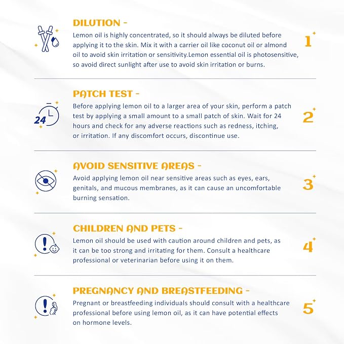 HIQILI Lemon Essential Oil, Household Cleaning, Air Purification, Skin Care - Image 7