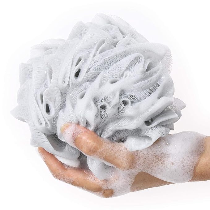 BTYMS Bath Sponge Shower Loofahs 60g Mesh Pouf Bath Scrunchies Body Wash Puff - Image 2