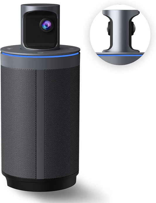 NexiGo Meeting 360 (Gen 2), 8K Captured AI-Powered Framing & Speaker Tracking, Plug & Play, 1080p HD 360-Degree Smart Video Conference Camera, 8 Noise-Cancelling Microphones