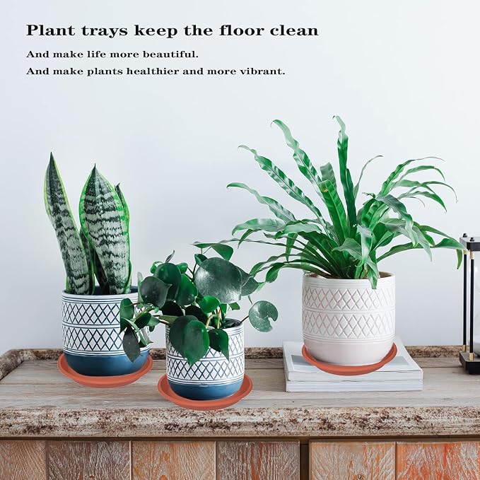 4 Pack of 16 inch Plant Saucer, Large Plant Tray, Heavy Sturdy Plant Drainage - Image 7