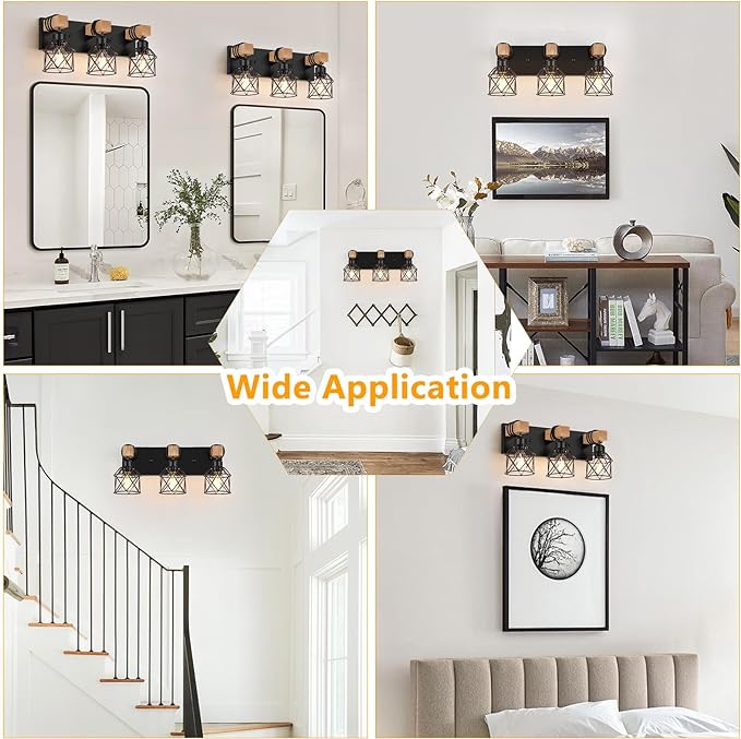 FadimiKoo 3-Light Farmhouse Vanity Light - Image 7